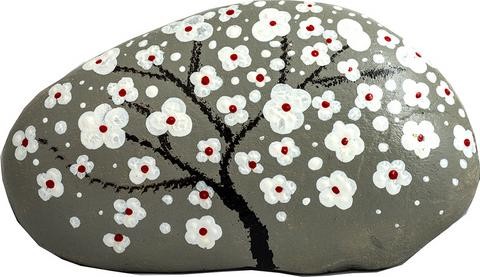 Cerisier Sur Fond Gris 